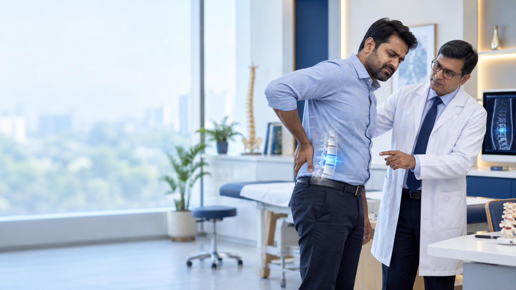Premium slip disc treatment consultation with spine specialist